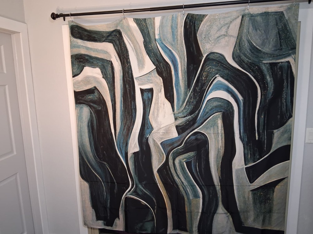 Abstract Shower Curtain